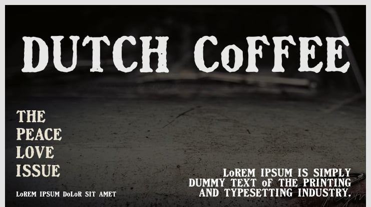 Dutch Coffee Font