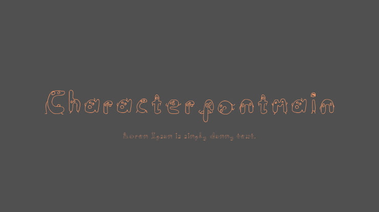 Characterfontmain Font Family