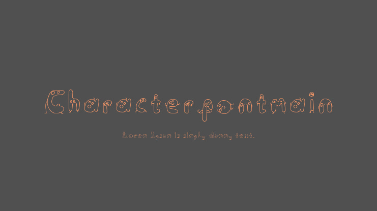 Characterfontmain Font Family