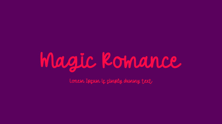 Magic Romance Font