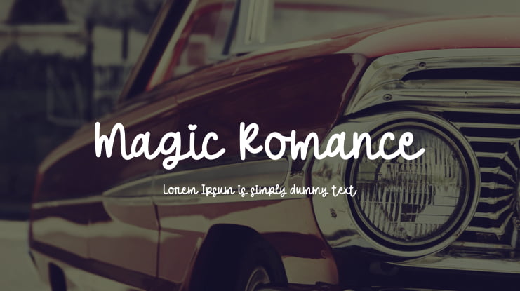 Magic Romance Font