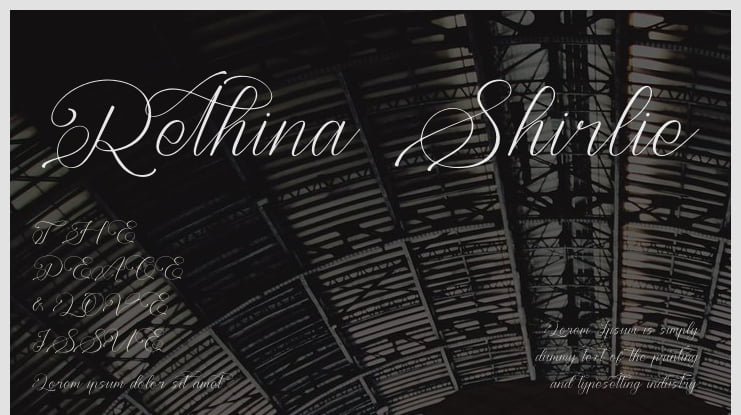 Rethina Shirlie Font