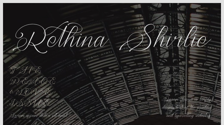 Rethina Shirlie Font