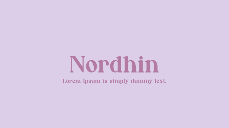 Nordhin Font Family
