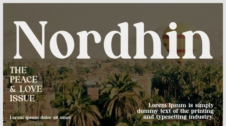 Nordhin Font Family