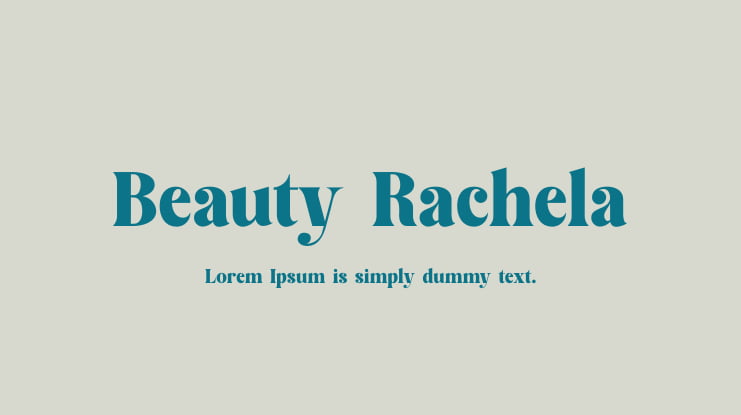 Beauty Rachela Font