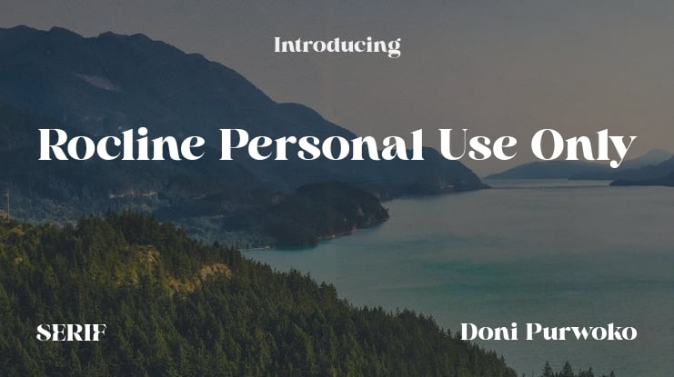Rocline Personal Use Only Font