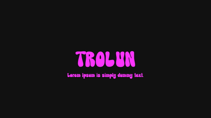 TROLUN Font