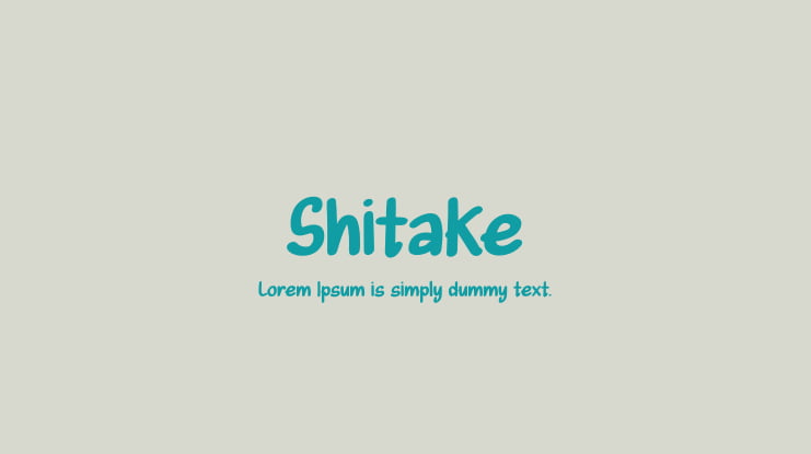 Shitake Font