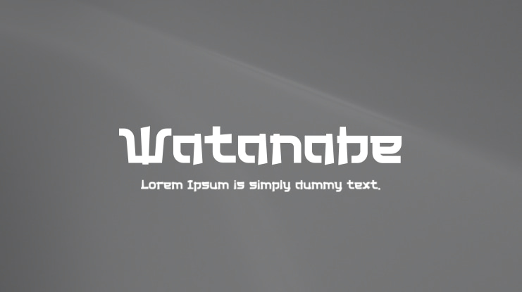 Watanabe Font