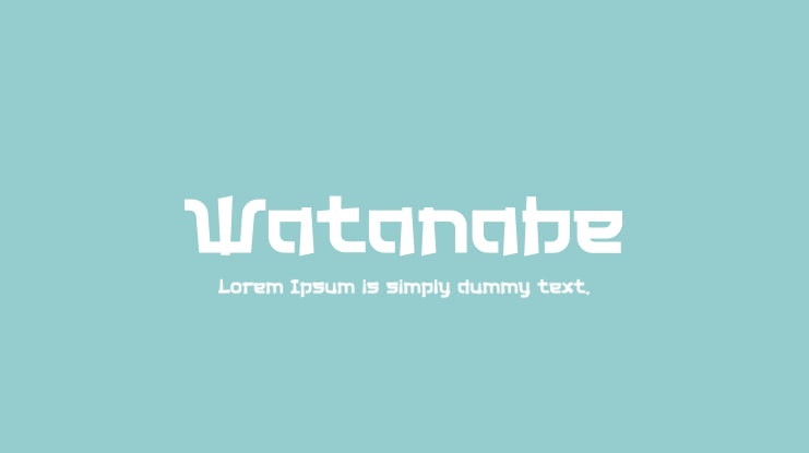 Watanabe Font