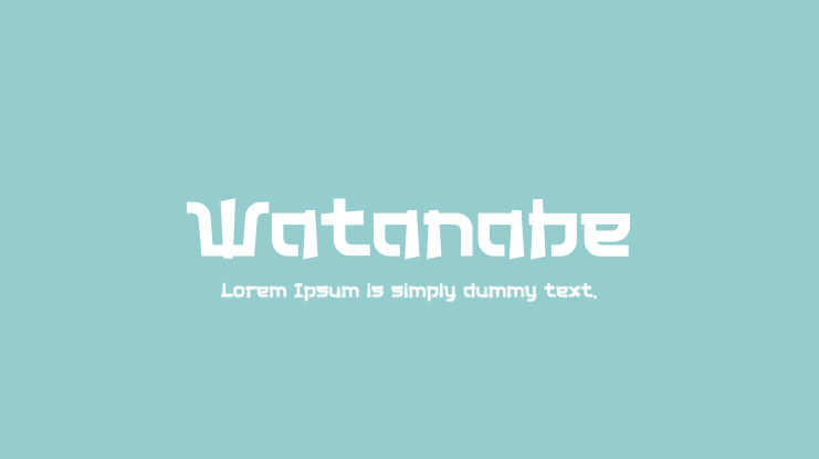 Watanabe Font