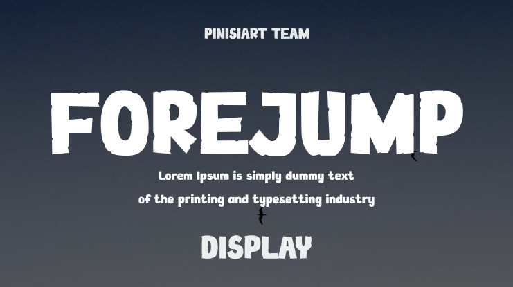 FOREJUMP Font
