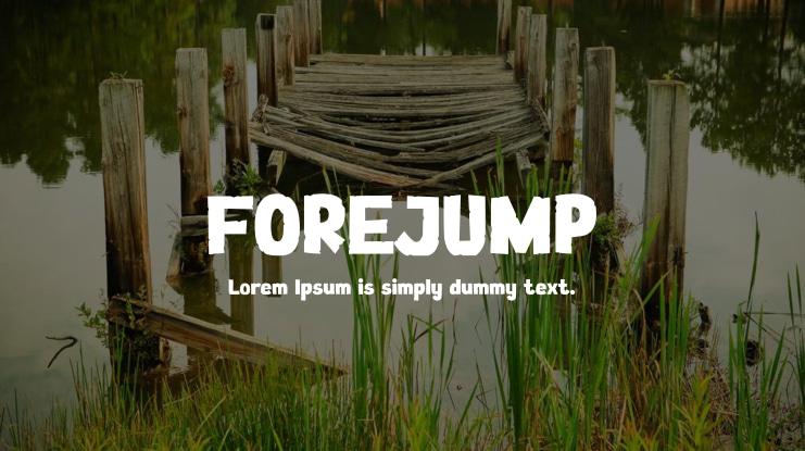 FOREJUMP Font