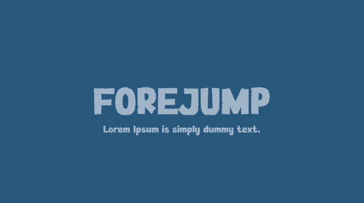 FOREJUMP Font