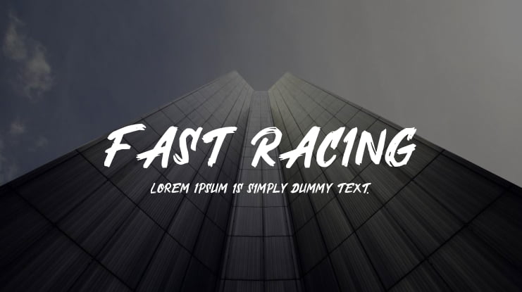 Fast Racing Font