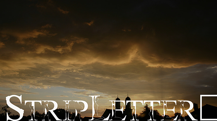 Strip Letter 1 Font