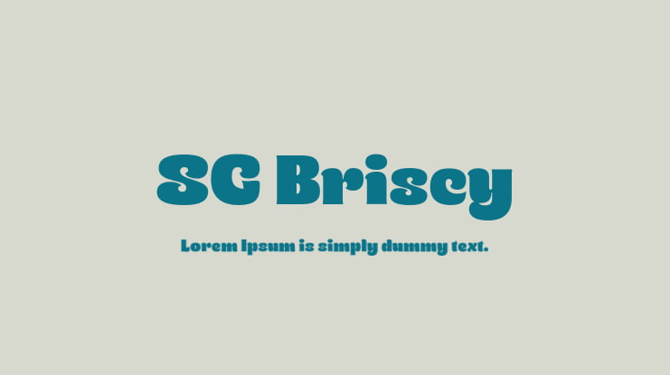 SG Briscy Font