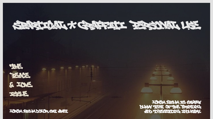Spartical Graffiti PERSONAL USE Font