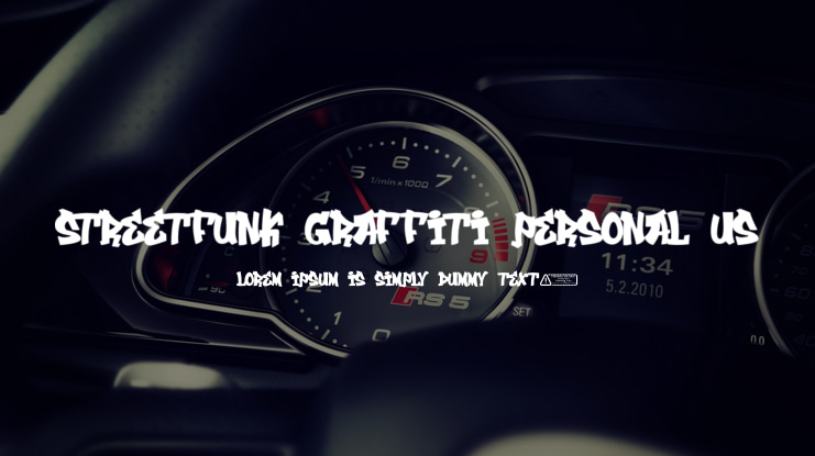 Streetfunk Graffiti PERSONAL US Font