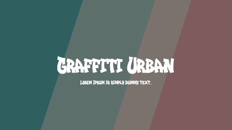 Graffiti Urban Font Family