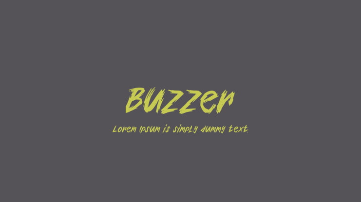 Buzzer Font