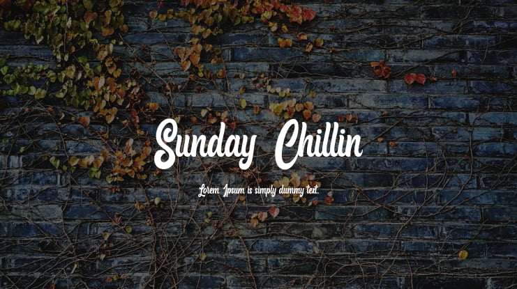 Sunday Chillin Font