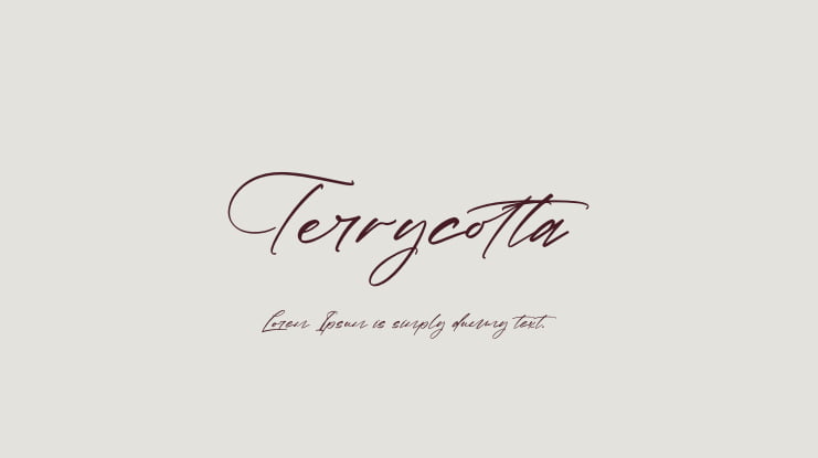 Terrycotta Font