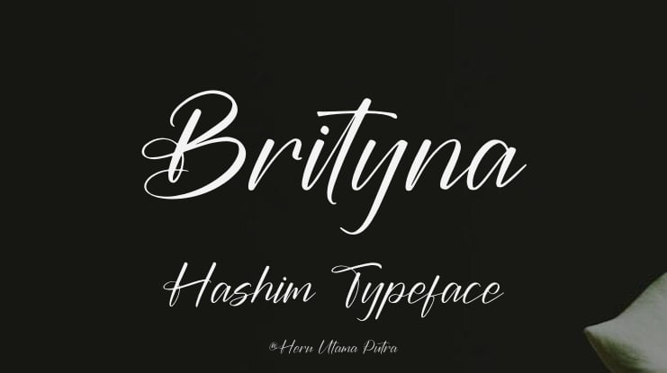 Brityna Hashim Font