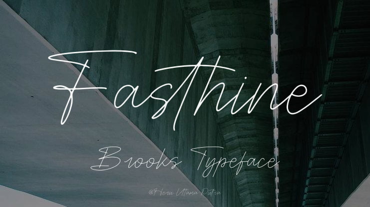 Fasthine Brooks Font