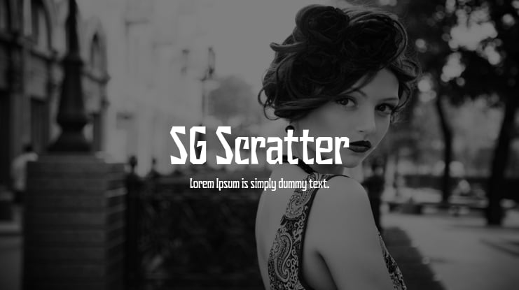 SG Scratter Font Family