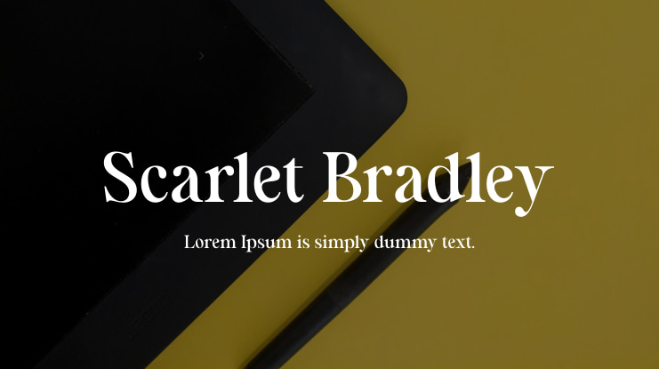 Scarlet Bradley Font Family