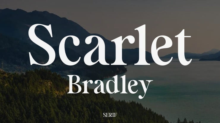 Scarlet Bradley Font Family