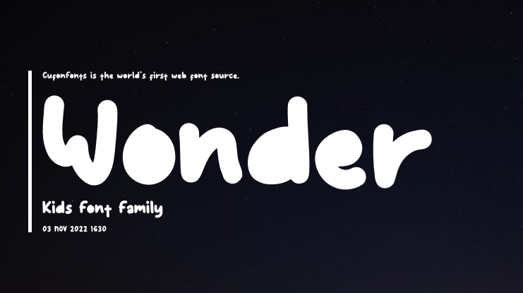 Wonder Kids Font