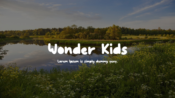 Wonder Kids Font