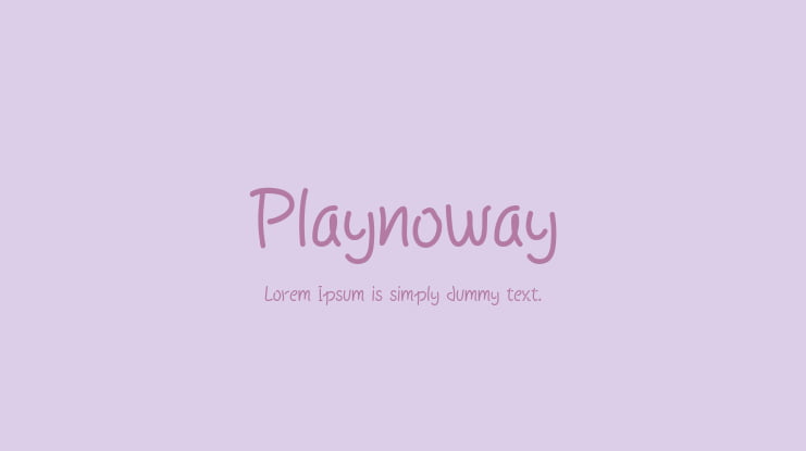 Playnoway Font
