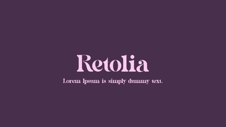 Retolia Font