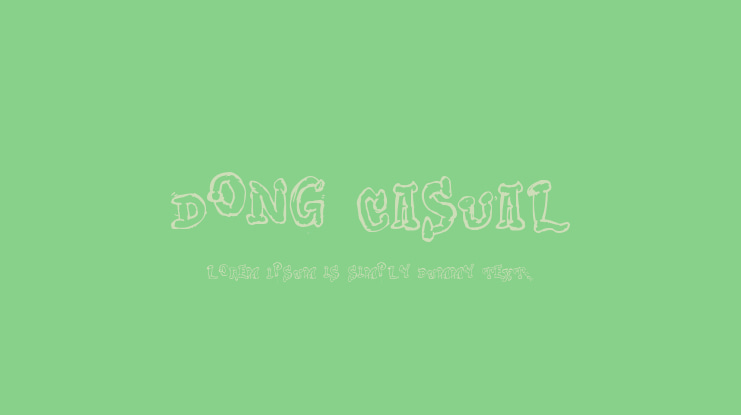 Dong Casual Font