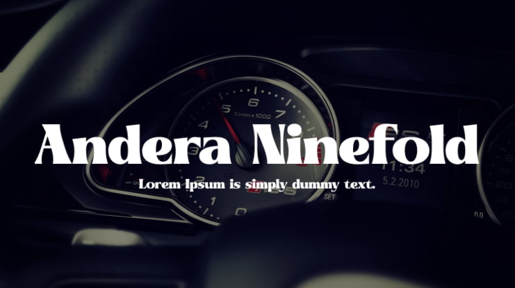 Andera Ninefold Font