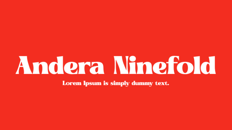 Andera Ninefold Font