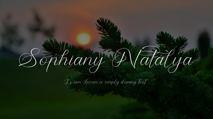 Sophiany Natalya Font