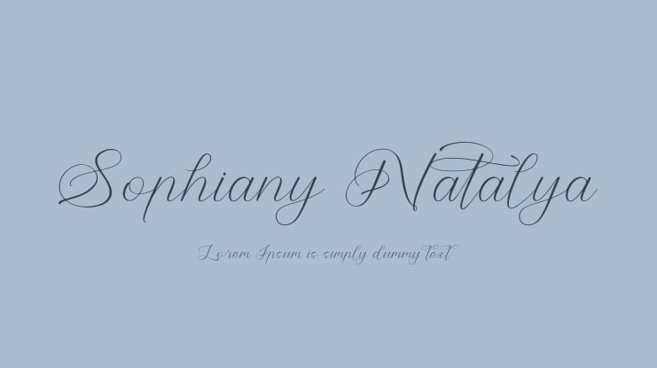 Sophiany Natalya Font