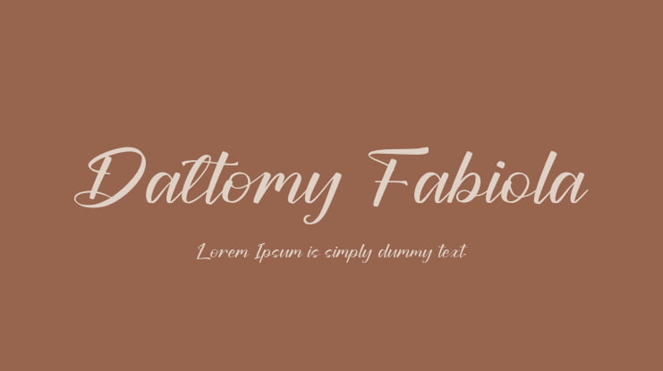 Daltomy Fabiola Font