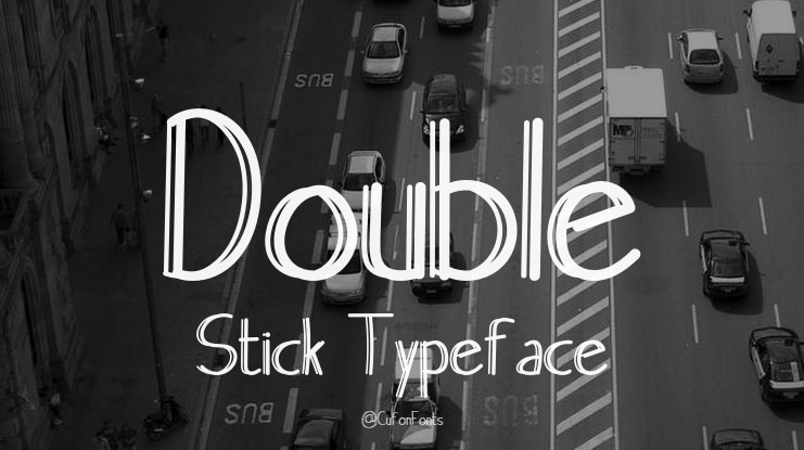 Double Stick Font
