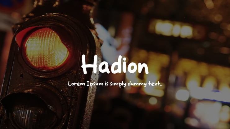 Hadion Font