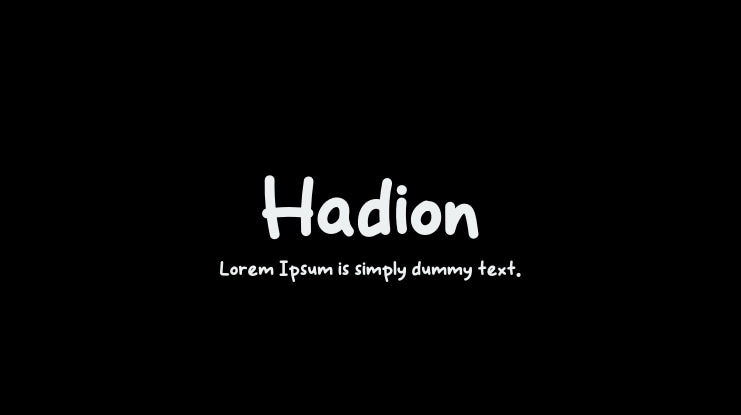 Hadion Font