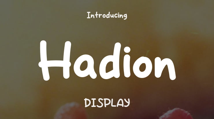Hadion Font
