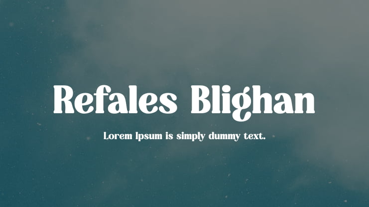 Refales Blighan Font