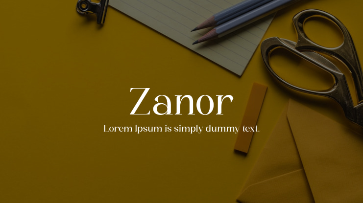Zanor Font