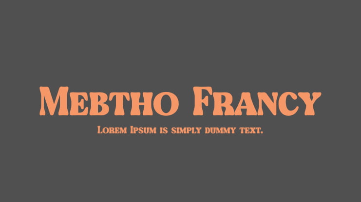 Mebtho Francy Font
